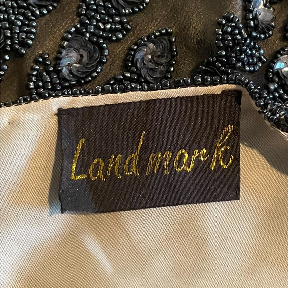 Landmark Vintage Beaded Evening Gown Size Large - Picture 3 of 15